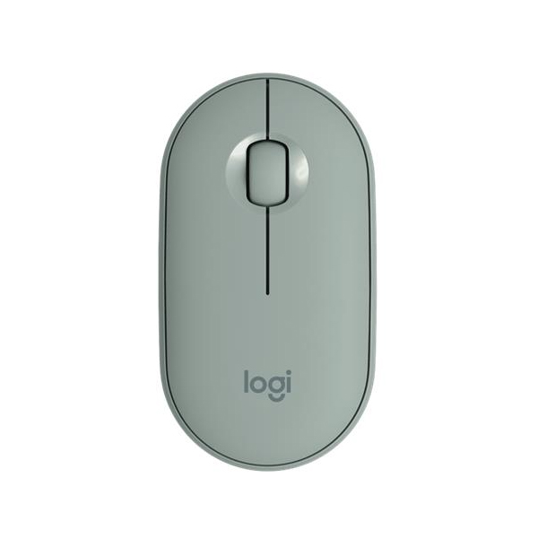 Logitech M350 Pebble Wireless Mouse, eucalyptus