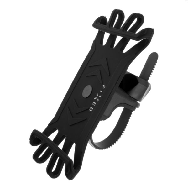 FIXED Bikee silikonový držák mobilního telefonu na kolo, černý
