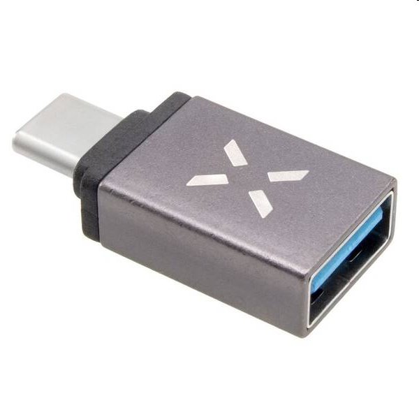 FIXED Link Redukce z hliníku USB-A na USB-C, šedá