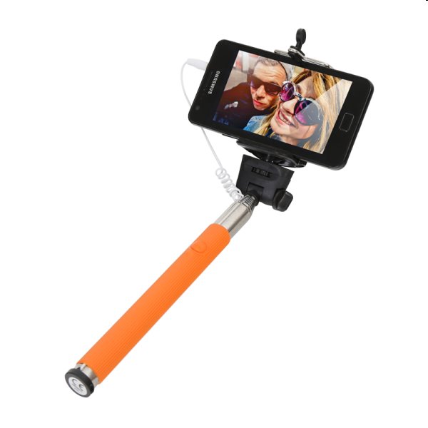 Omega Monopod Selfie Stick, oranžové