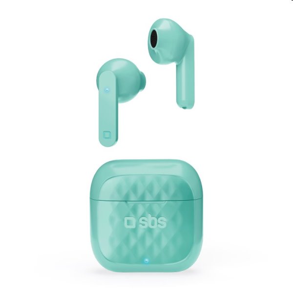 SBS Bezdrátové sluchátka TWS Air Free s nabíjecím pouzdrem, modré SBS Bezdrátové sluchátka TWS Air Free s nabíjecím pouzdrem, modré