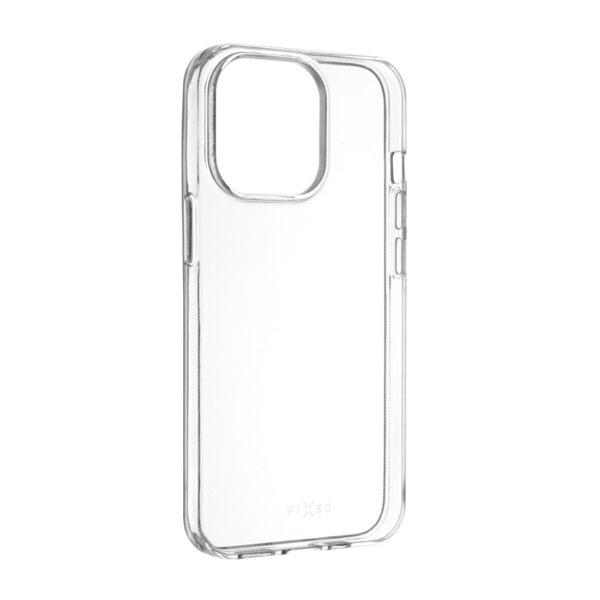 FIXED TPU Slim Gelové pouzdro AntiUV pro Apple iPhone 13 Mini, číre