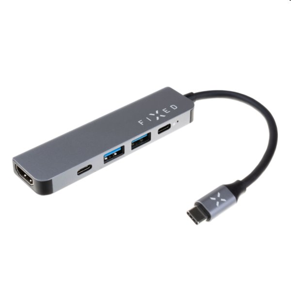 FIXED HUB Mini 5v1 s USB-C pro notebooky a tablety FIXED HUB Mini 5v1 s USB-C pro notebooky a tablety