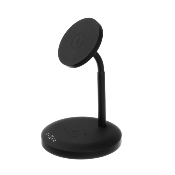 FIXED MagStand Stojan s bezdrátovým nabíjením pro 2 zařízení, 15 W + 5 W, černý FIXED MagStand Stojan s bezdrátovým nabíjením pro 2 zařízení, 15 W + 5 W, černý