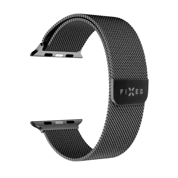 FIXED Mesh Nerezový řemínek pro Apple Watch 42/44/45 mm, černý FIXED Mesh Nerezový řemínek pro Apple Watch 42/44/45 mm, černý