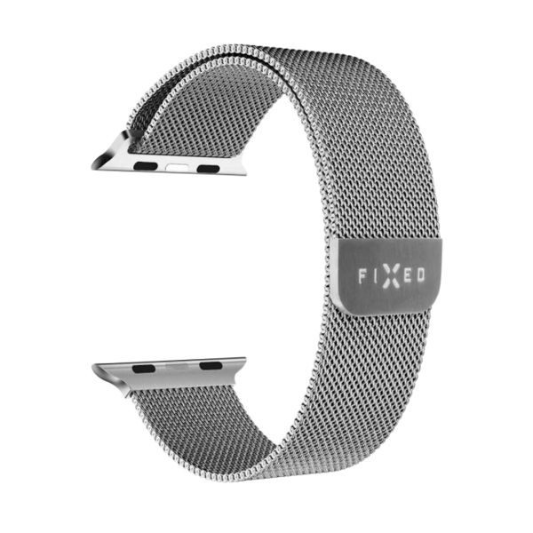 FIXED Mesh Nerezový řemínek pro Apple Watch 42/44/45 mm, stříbrný FIXED Mesh Nerezový řemínek pro Apple Watch 42/44/45 mm, stříbrný