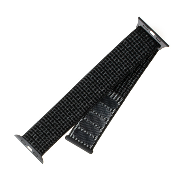FIXED Nylonový řemínek pro Apple Watch 38/ 40/ 41 mm, reflexní černý FIXED Nylonový řemínek pro Apple Watch 38/ 40/ 41 mm, reflexní černý