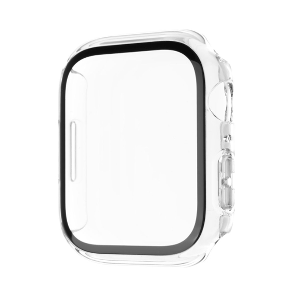 FIXED Pure ochranné pouzdro s temperovaným sklem pro Apple Watch 44 mm, čiré FIXED Pure ochranné pouzdro s temperovaným sklem pro Apple Watch 44 mm, čiré