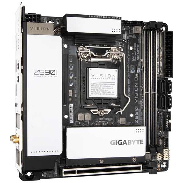Gigabyte Z590 Vision D, Intel Z590, LGA1200, 2xDDR4, iTX