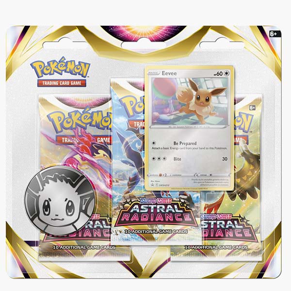 Kartová hra Pokémon TCG Sword & Shield 10 Astral Radiance 3 Pack Blister Eevee (Pokémon) Kartová hra Pokémon TCG Sword & Shield 10 Astral Radiance 3 Pack Blister Eevee (Pokémon)