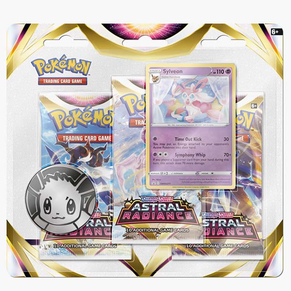 Kartová hra TGC Sword & Shield 10 Astral Radiance 3 Pack Blister Sylveon (Pokémon) Kartová hra TGC Sword & Shield 10 Astral Radiance 3 Pack Blister Sylveon (Pokémon)
