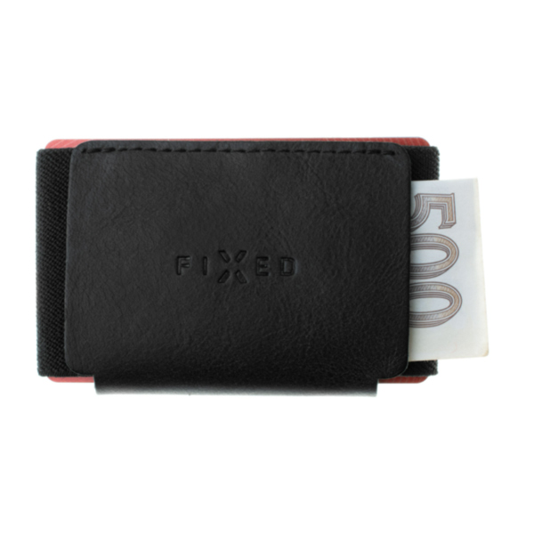 FIXED Smile Kožená peněženka se smart trackerem, černá FIXED Smile Kožená peněženka se smart trackerem, černá