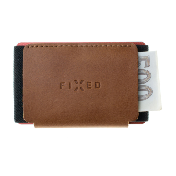 FIXED Smile Kožená peněženka se smart trackerem, hnědá FIXED Smile Kožená peněženka se smart trackerem, hnědá