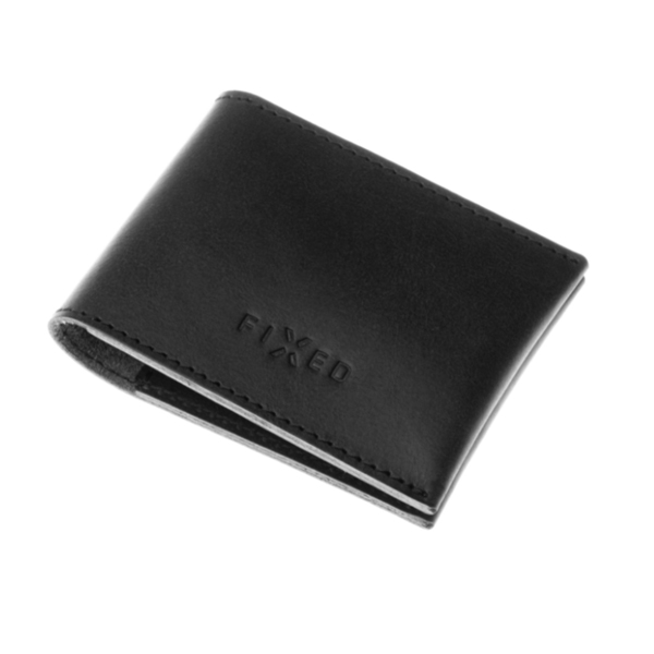 FIXED Smile Kožená peněženka se smart trackerem, černá FIXED Smile Kožená peněženka se smart trackerem, černá