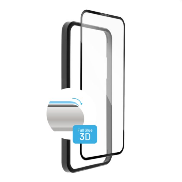 Levně Ochranné tvrzené sklo FIXED 3D Full-Cover pro Apple iPhone 13/13 Pro, černé