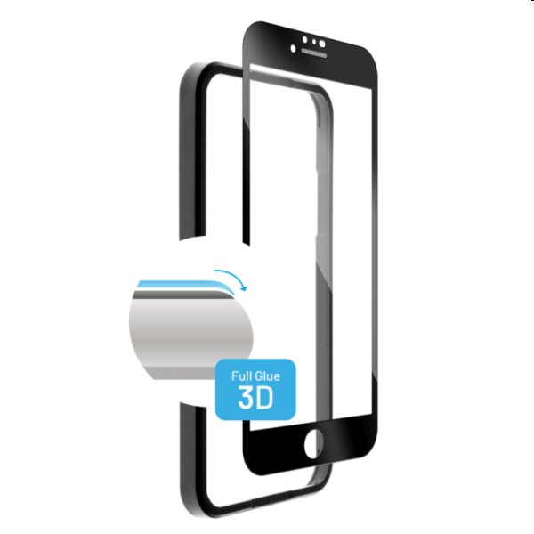 FIXED 3D Ochranné tvrzené sklo pro Apple iPhone 7/8/SE 20/SE 22, černé