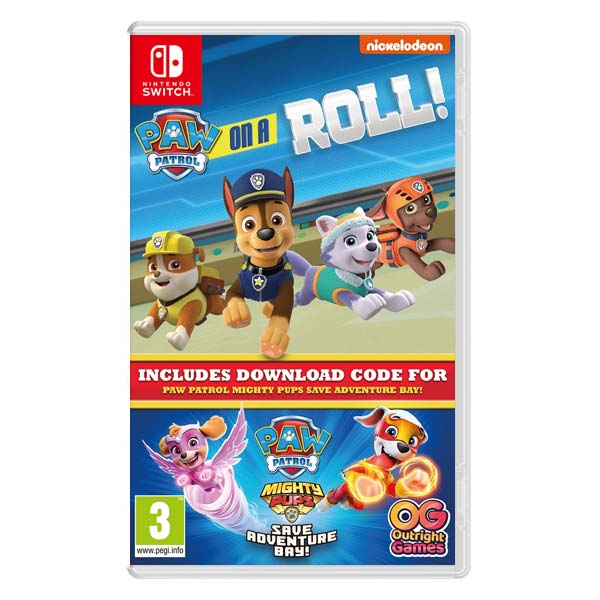 Paw Patrol: On a roll! & PAW Patrol: Mighty Pups Save Adventure Bay Paw Patrol: On a roll! & PAW Patrol: Mighty Pups Save Adventure Bay