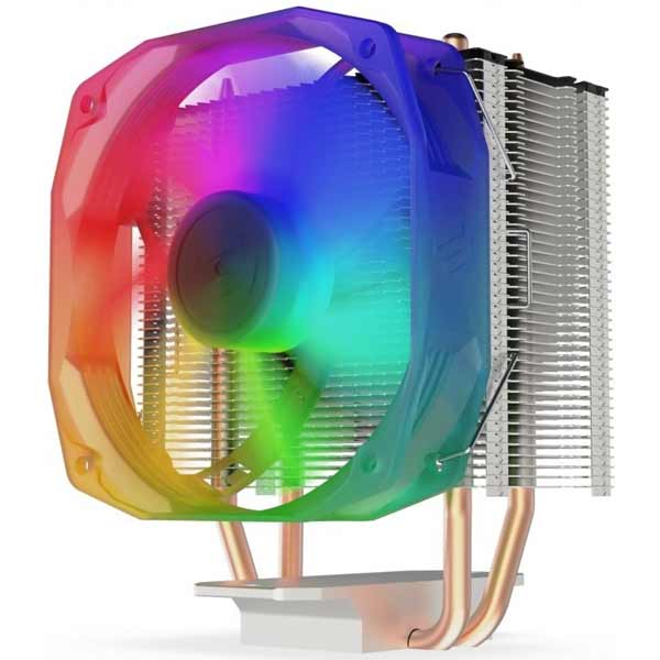 SilentiumPC chladič CPU Spartan 4 EVO ARGB/ ultratichý/ 100mm fan/ 2 heatpipes/ PWM/ pro Intel i AMD