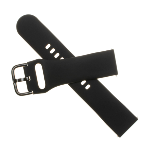 FIXED Silikónový řemínek Strap se šírkou 22 mm pro smartwatch, černý