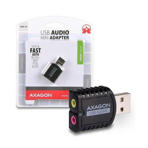 AXAGON ADA-10 USB2.0 - Stereo Audio Mini Adapter AXAGON ADA-10 USB2.0 - Stereo Audio Mini Adapter