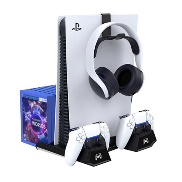 Dokovací stanice iPega P5023 pro PlayStation 5, Dualsense a Pulse 3D