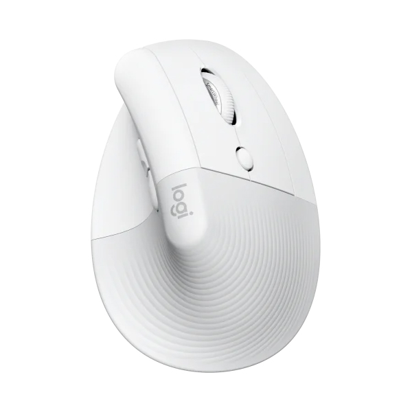 Vertikální myš Logitech Lift Vertical Ergonomic Mouse, bílá