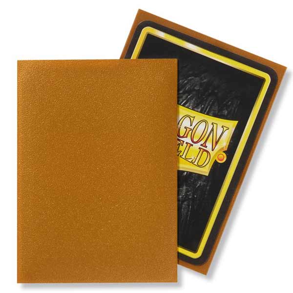 Ochranné obaly na karty Dragon Shield Standard (100 kusov) Matte Gold