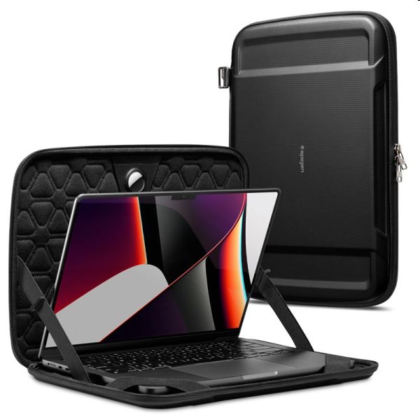 Pouzdro Spigen Rugged Armor Pro pro MacBook Pro 14" 2021, černé