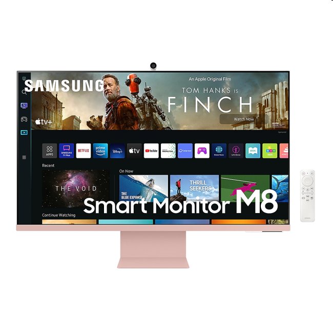 Samsung Smart Monitor M8, 32" UHD, sunset pink