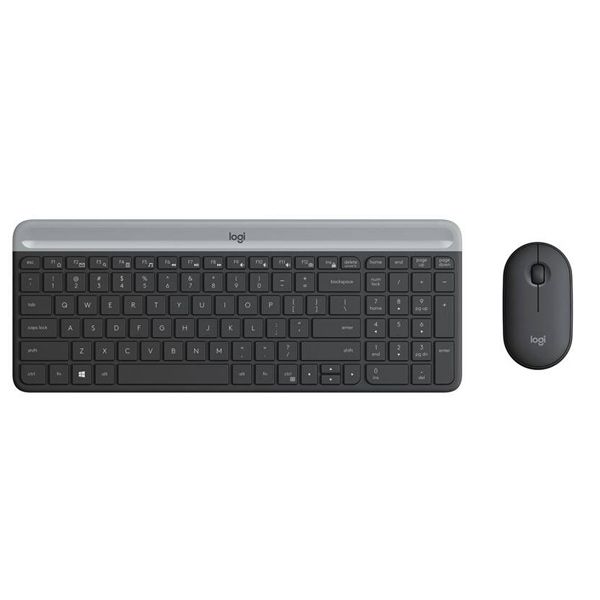 Logitech Slim Wireless Combo MK470 - CZ/SK, Graphite Logitech Slim Wireless Combo MK470 - CZ/SK, Graphite