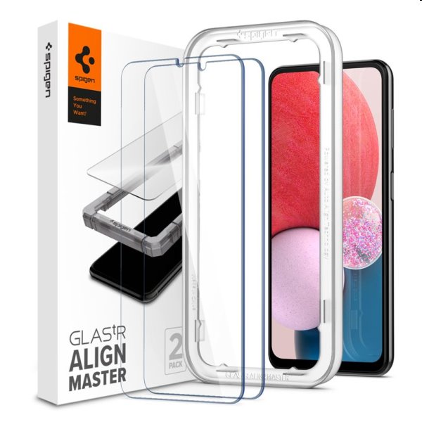 Tvrzené sklo Spigen AlignMaster pro Samsung Galaxy A13, 2 kusy