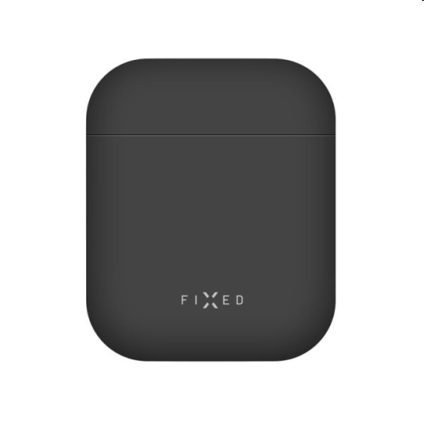 FIXED Silky Silikonové pouzdro pro Apple AirPods 1/2, černé