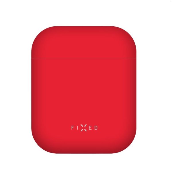 FIXED Silky Silikonové pouzdro pro Apple AirPods 1/2, červené