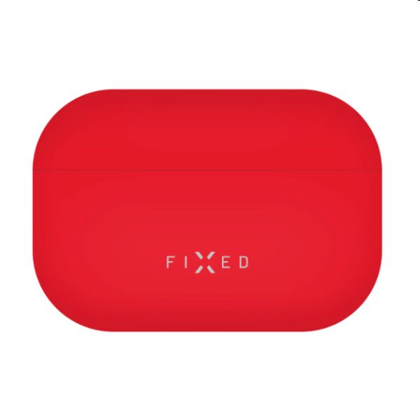 FIXED Silky Silikonové pouzdro pro Apple AirPods Pro, červené