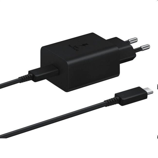 Rýchlonabíječka Samsung 45W s USB-C kabelem, black Rýchlonabíječka Samsung 45W s USB-C kabelem, black