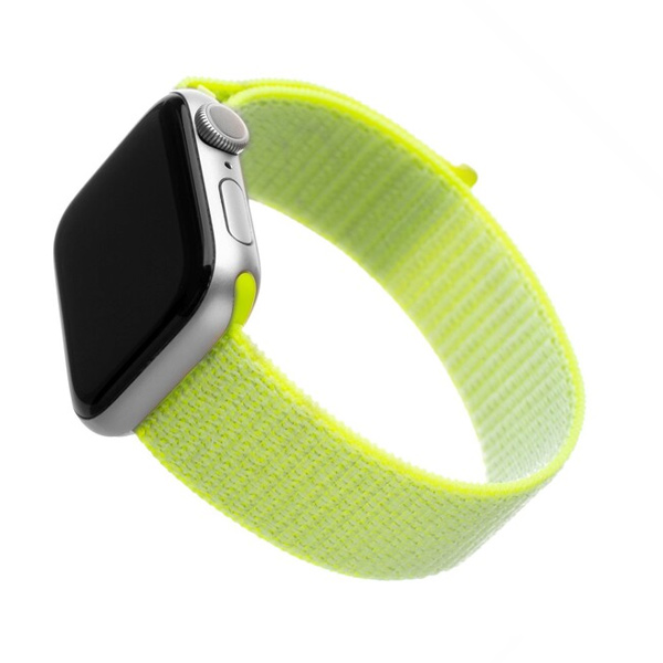FIXED Nylon Remienok pre Apple Watch 42/44/45 mm, zelený