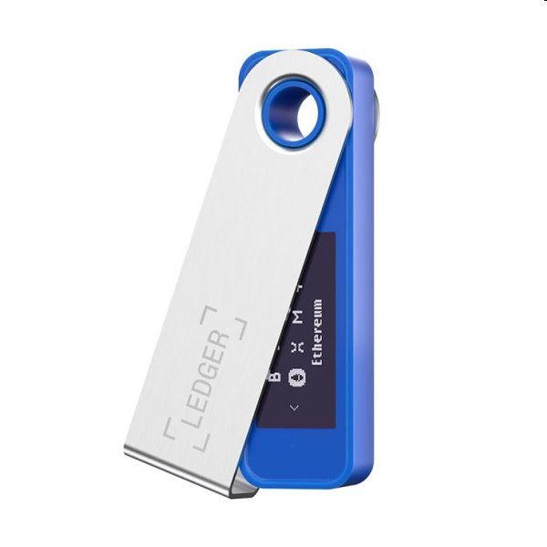 Ledger Nano S Plus hardverová peněženka na kryptomeny, modrá Ledger Nano S Plus hardverová peněženka na kryptomeny, modrá