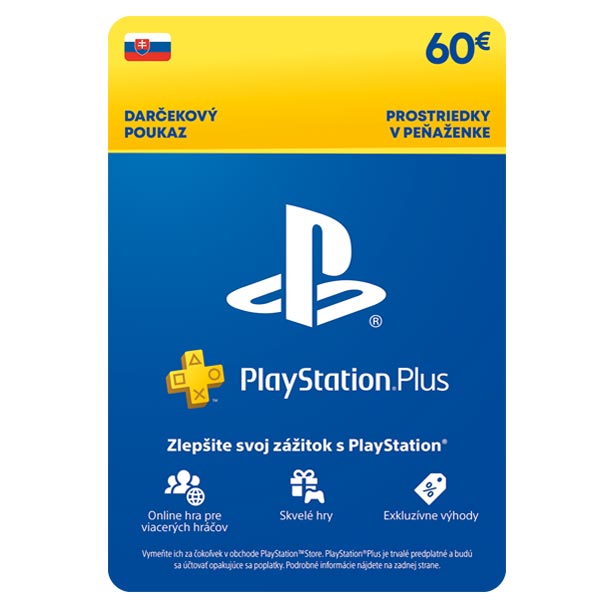 PlayStation Plus Essential Gift Card 60 € (12M členství) PlayStation Plus Essential Gift Card 60 € (12M členství)