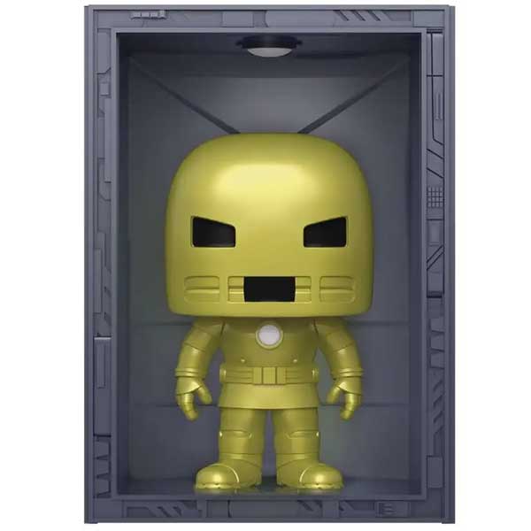 POP! Deluxe: Iron Man Hall of Armor Iron Man Model 1 (Marvel) Previews Edition (Metallic)