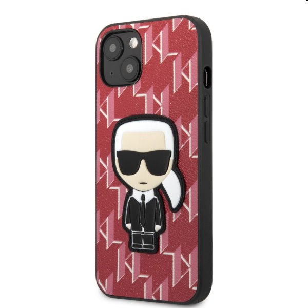 Pouzdro Karl Lagerfeld Monogram Ikonik pro Apple iPhone 13 mini, červené