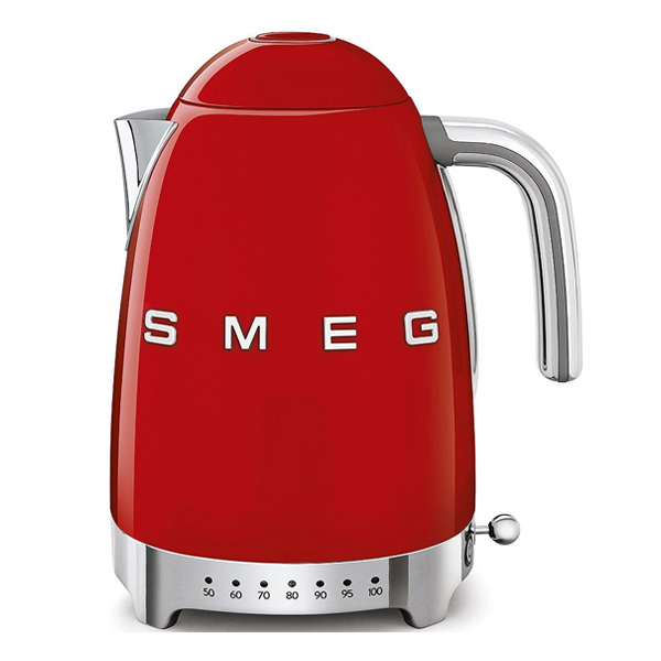 Rychlovarná konvice SMEG 50´s Retro Style, s regulací teploty, červená