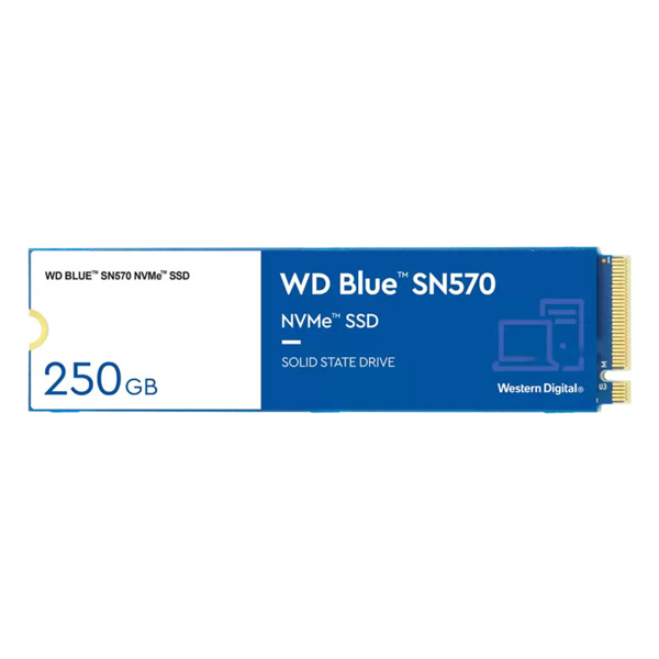 WD 250GB Blue SSD M.2 3300MB/1200MB, 80 mm, SN 570 WD 250GB Blue SSD M.2 3300MB/1200MB, 80 mm, SN 570
