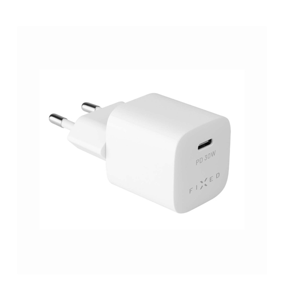FIXED Mini Travel Charge with USB-C output and PD support, 30W, white