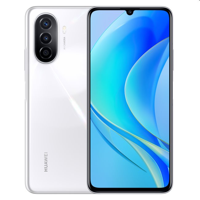 Huawei Nova Y70, 4/128GB, white, Třída A - použité, záruka 12 měsíců