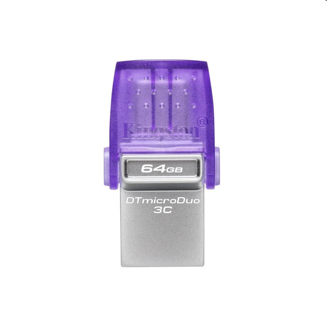 USB klíč Kingston DataTraveler MicroDuo 3C, 64GB, USB 3.2 (gen 1) s USB-C konektorem