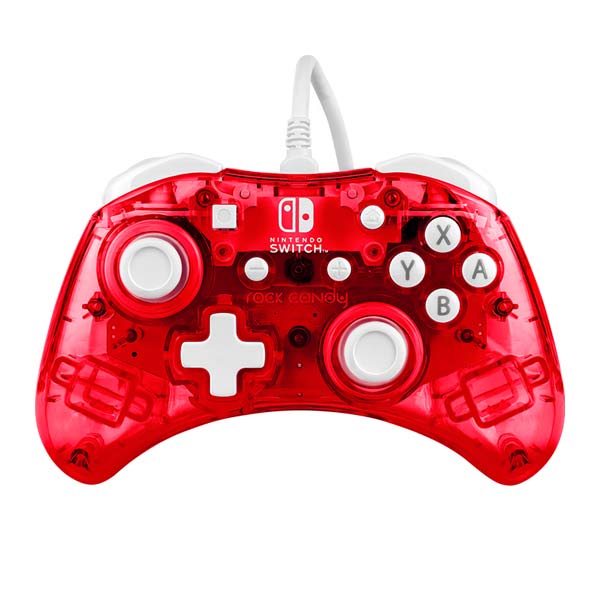 Kabelový ovladač PDP Rock Candy Mini pro Nintendo Switch, Stormin Cherry