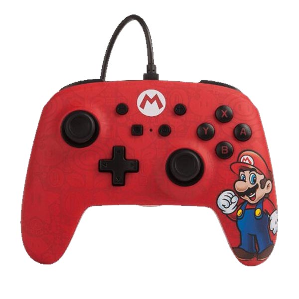 Kablový ovladač PowerA Enhanced pro Nintendo Switch, Mario