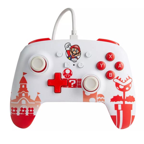 Kabelový ovladač PowerA Enhanced pro Nintendo Switch, Mario WM.com