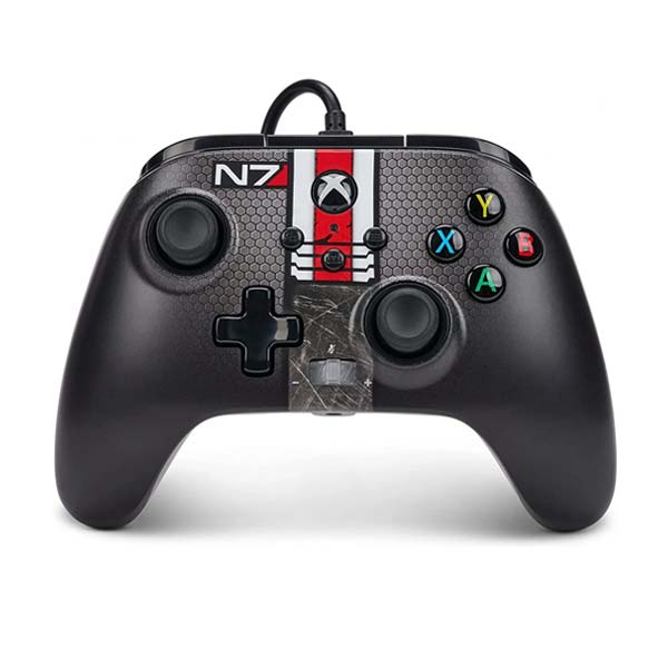 Kabelový ovladač PowerA Enhanced pro Xbox Series, Mass Effect N7 Kabelový ovladač PowerA Enhanced pro Xbox Series, Mass Effect N7