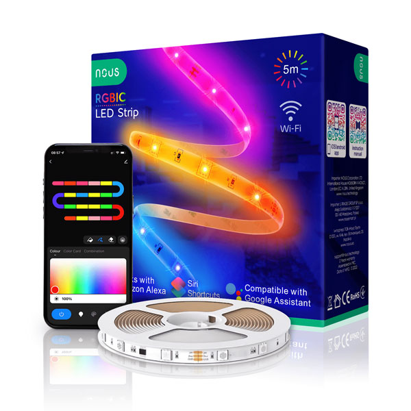 NOUS F4 Smart WiFi LED pás 5 m RGB+IC